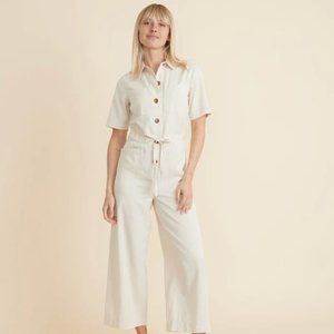 Marine Layer Joni Jumpsuit in Cream